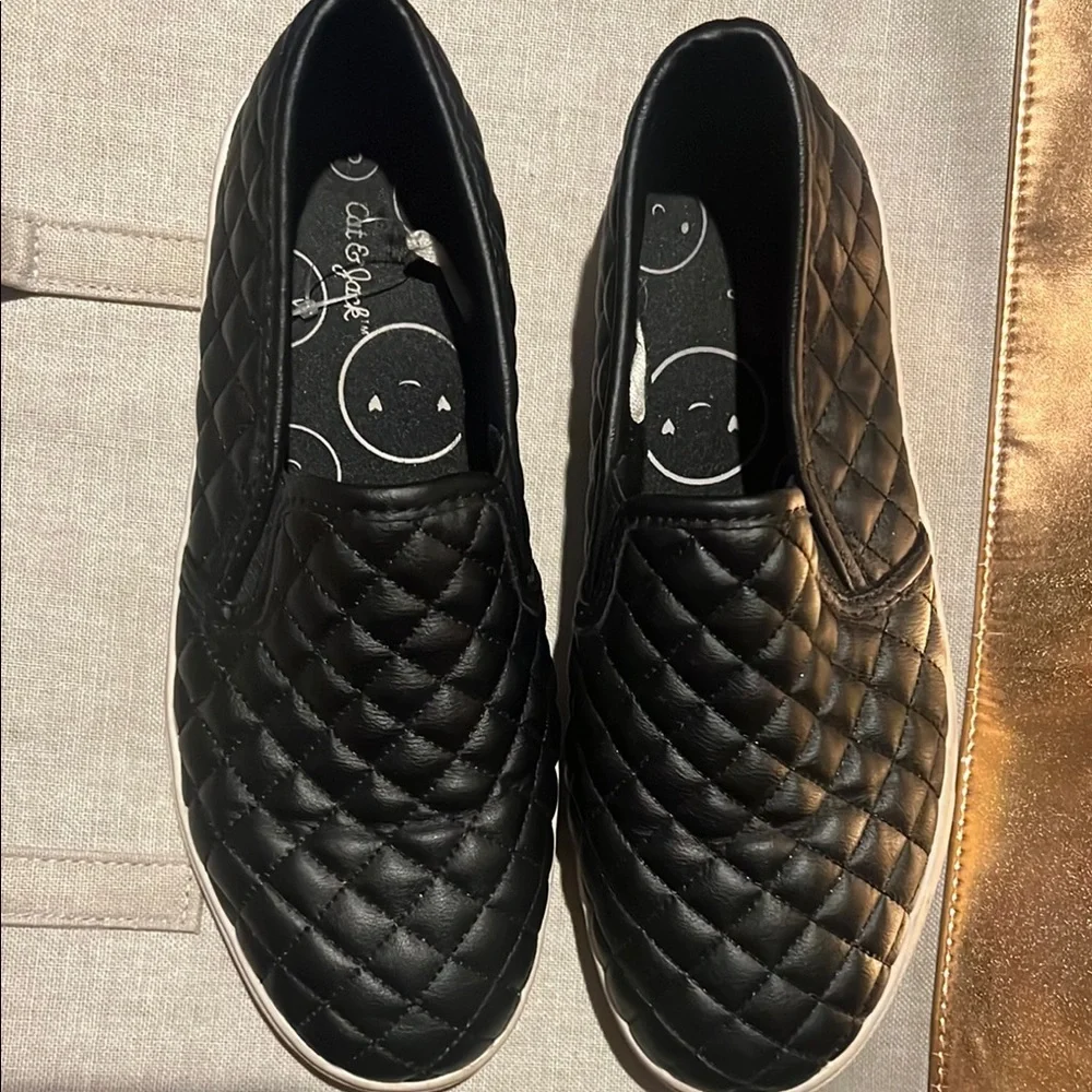 Cat & Jack Black Slip-On Sneakers